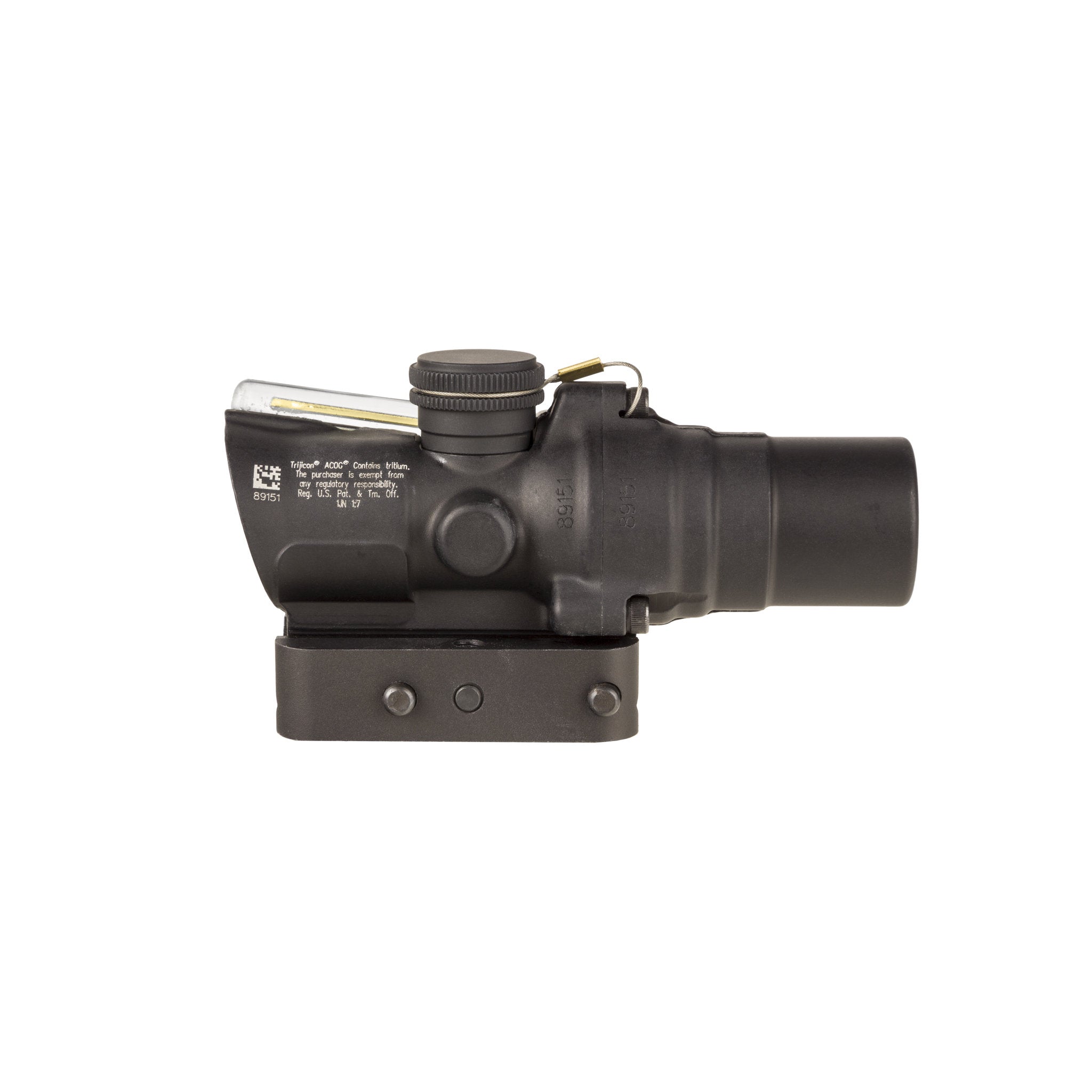 Trijicon 1.5x16S Compact ACOG® Scope Low Height, Dual Illum. Amber Ring & 2 MOA Dot w/ Q-LOC Mount