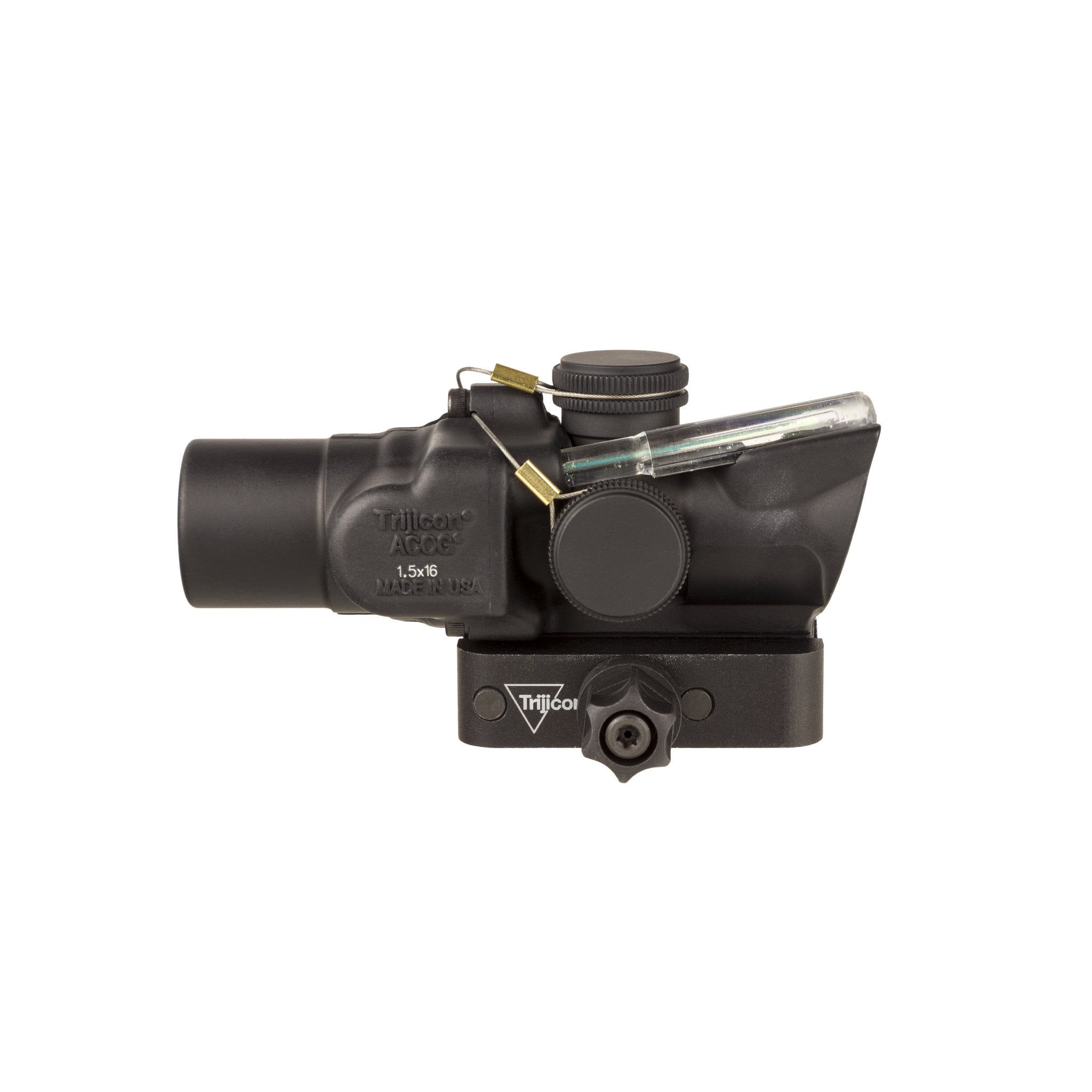 Trijicon 1.5x16S Compact ACOG® Scope Low Height, Dual Illum. Green Ring & 2 MOA Dot w/ Q-LOC Mount