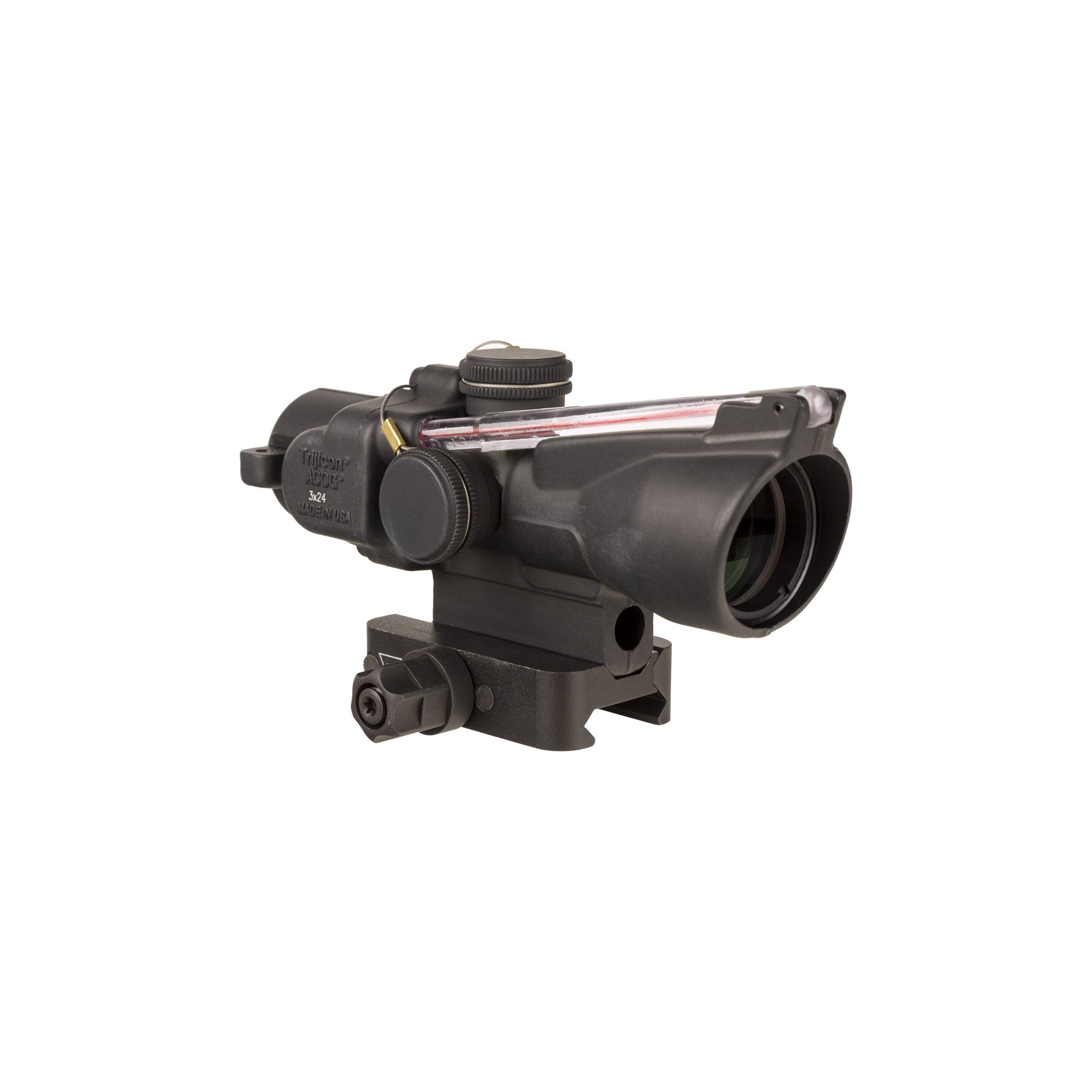 Trijicon 3x24 Compact ACOG® Scope, Dual Illum. Red Horseshoe/Dot .223/55gr. Reticle w/ Q-LOC Mount
