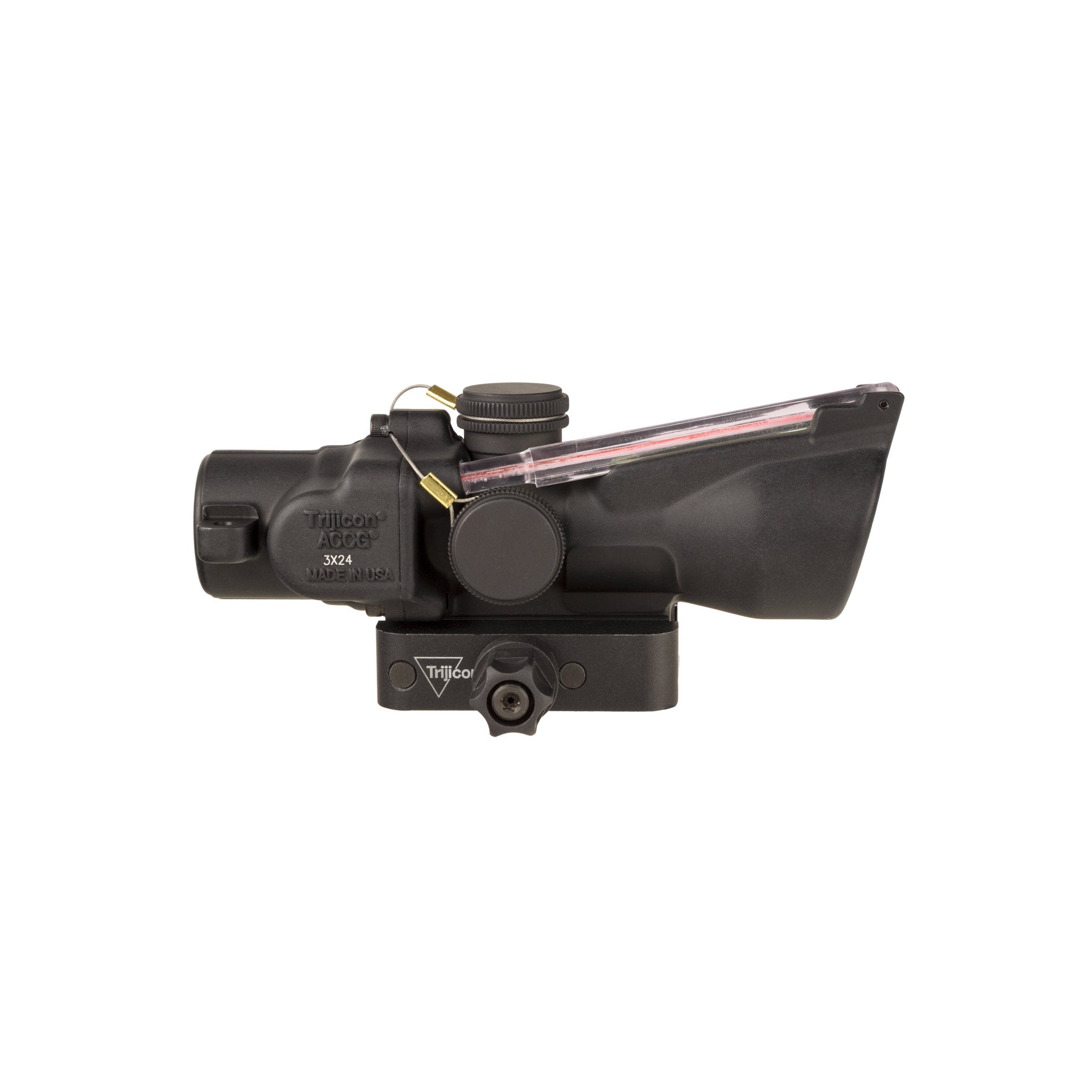 Trijicon 3x24 Compact ACOG® Scope Low, Dual Illum. Red Crosshair .223/55gr. Reticle w/ Q-LOC Mount