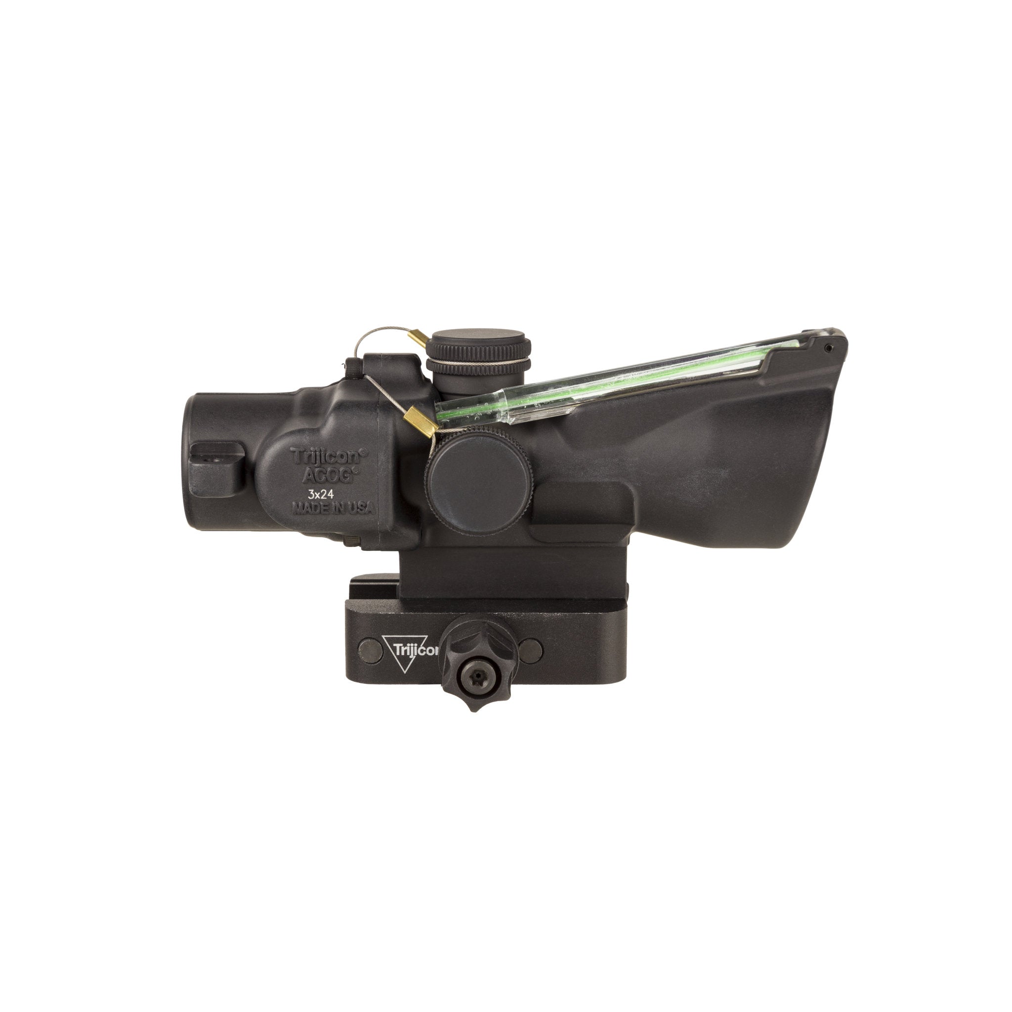 Trijicon 3x24 XB Compact ACOG® Crossbow Scope, Dual Illum. Green 400-440+fps Reticle w/ Q-LOC Mount
