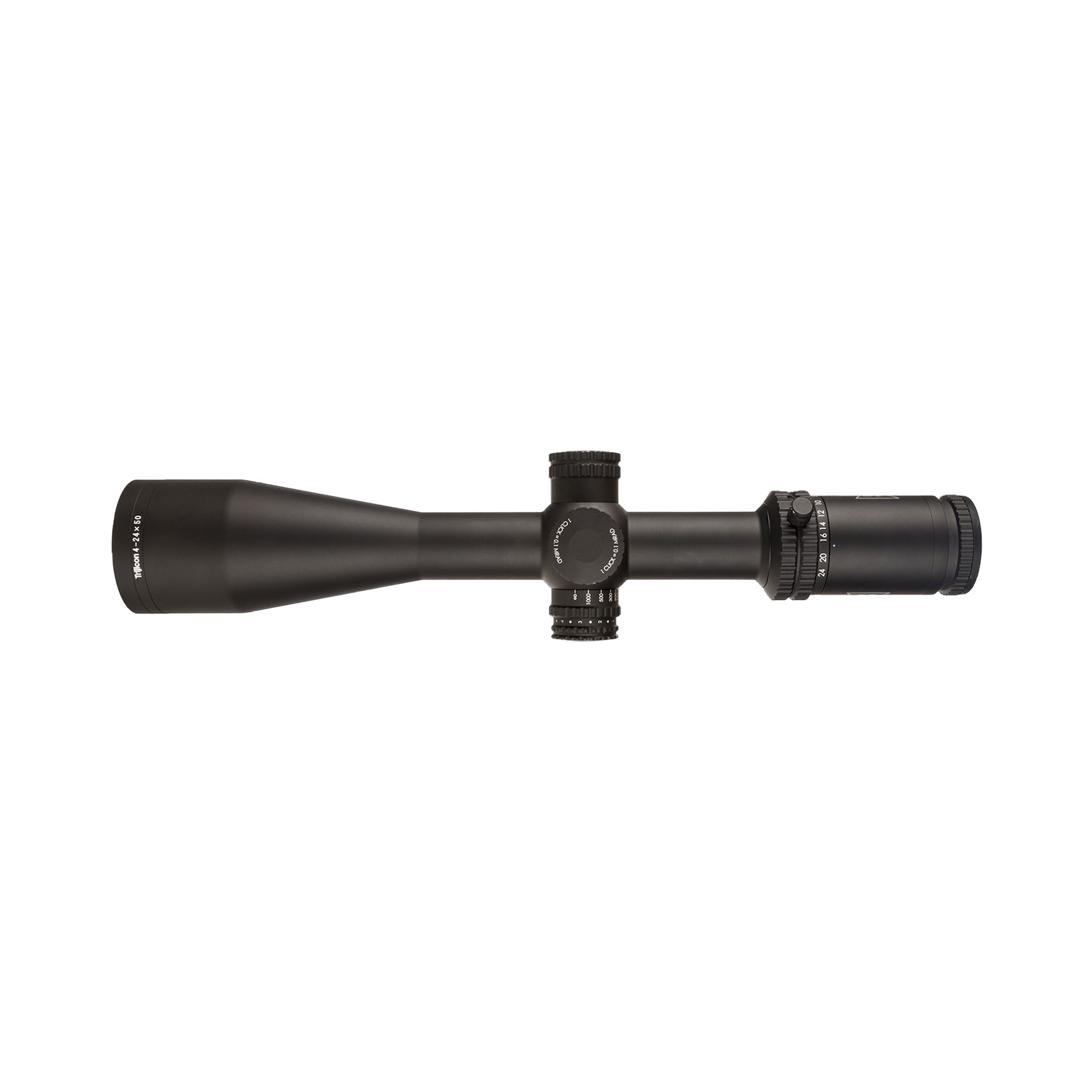 Tenmile® 4-24x50 SFP w/ Red PowerDot™, MRAD Ranging, 30mm, Matte Black, Exp. EL RTZ