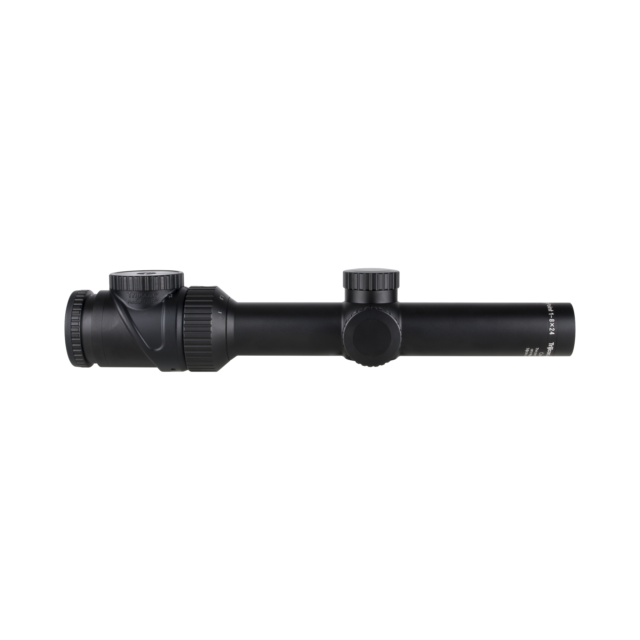 AccuPoint® 1-8x24 optiskais tēmēklis BDC Hunter ar fiksētu tēmēkļa krustu un zaļu punktu, 30 mm, satīna melns, ar aizsargvāciņu