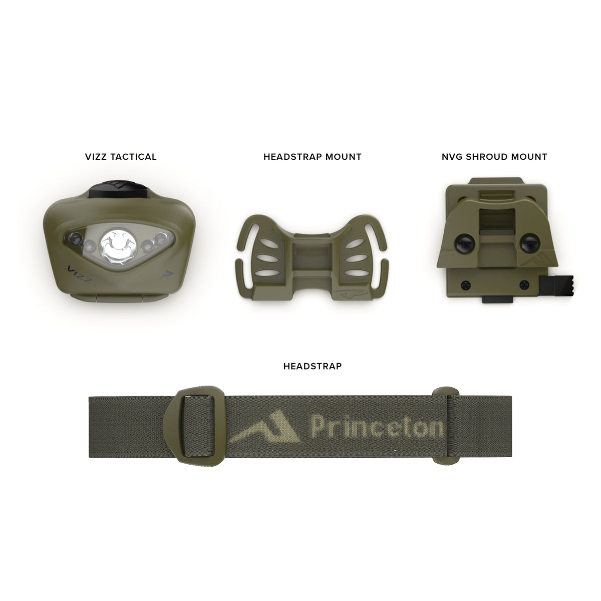 Princeton Tec Vizz RGB MPLS, Olive Drab