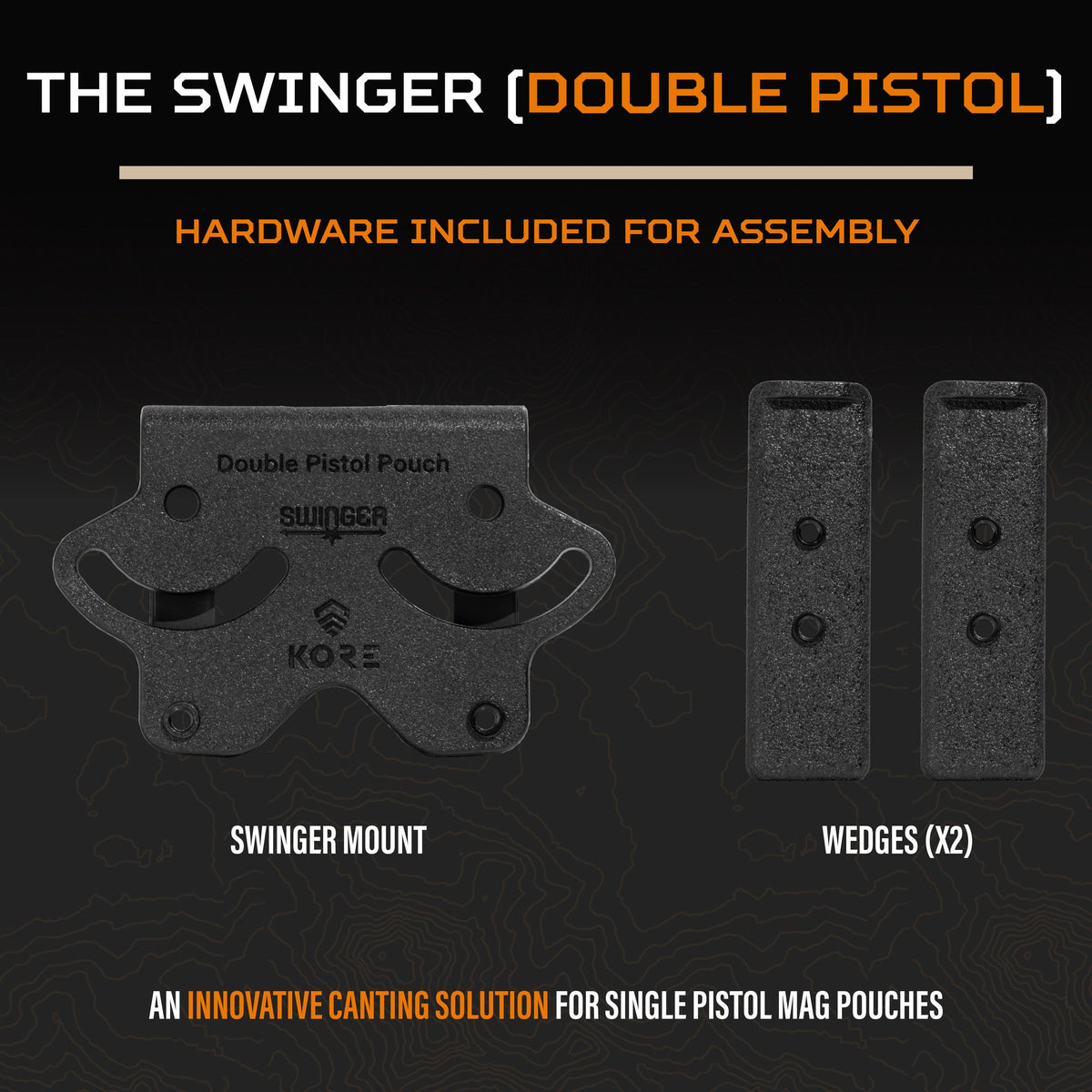 Kore Double Pistol Pouch Swinger Mount