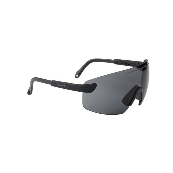 Defense brilles (melns gumijas rāmis, tonēta lēca)