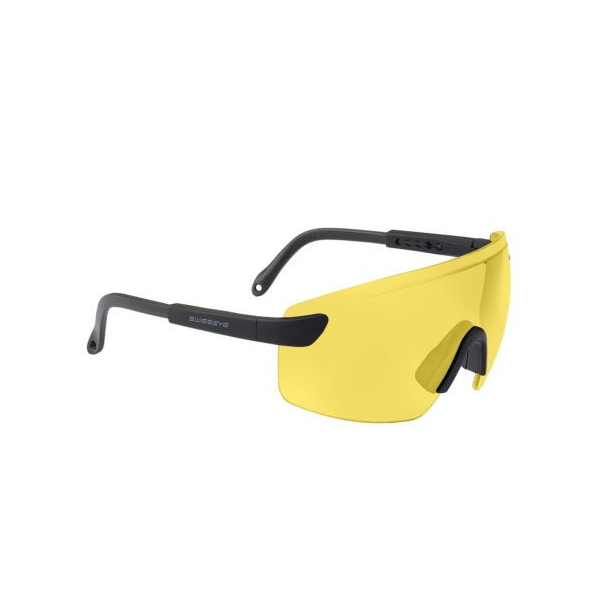 Defense brilles (melns gumijas ietvars, dzeltena lēca)