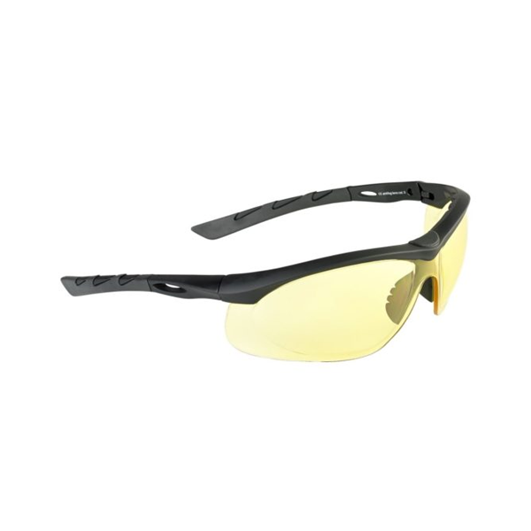Lancer Tactical brilles (rāmis gumijas melns, lēca dzeltena)