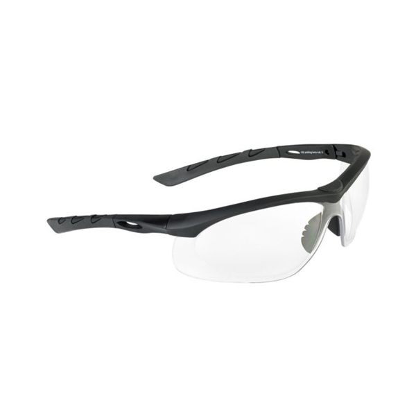 Lancer Tactical brilles (ietvars no gumijas melns, lēca caurspīdīga)