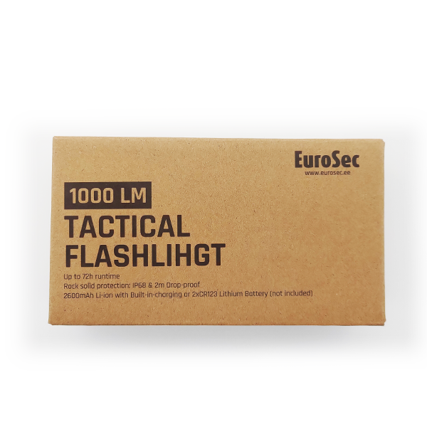 Eurosec 1000lm Tactical Flashlight
