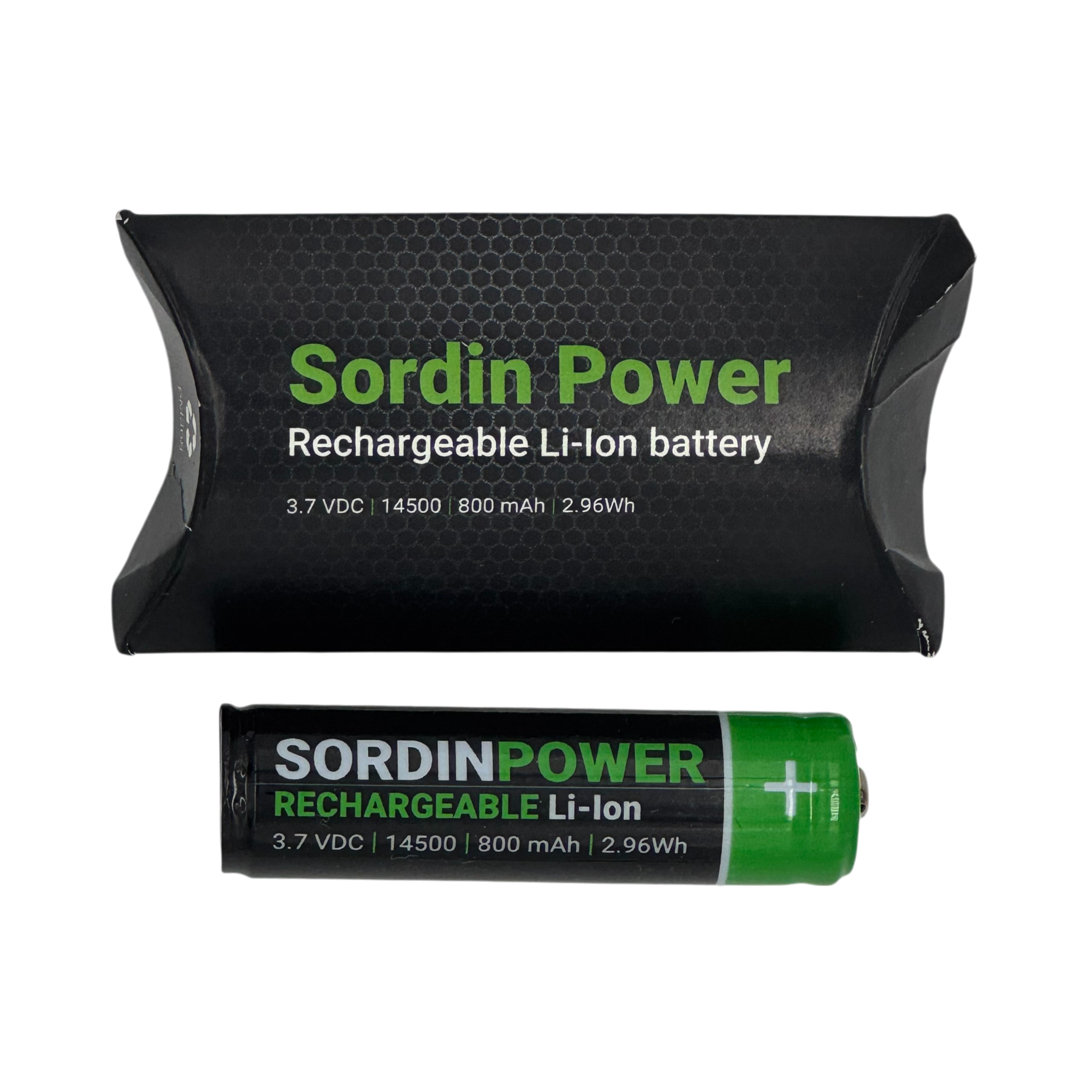 Sordin Power aku 14500 laetav liitium-ioonaku 3,7 V (1 tk) (60193)