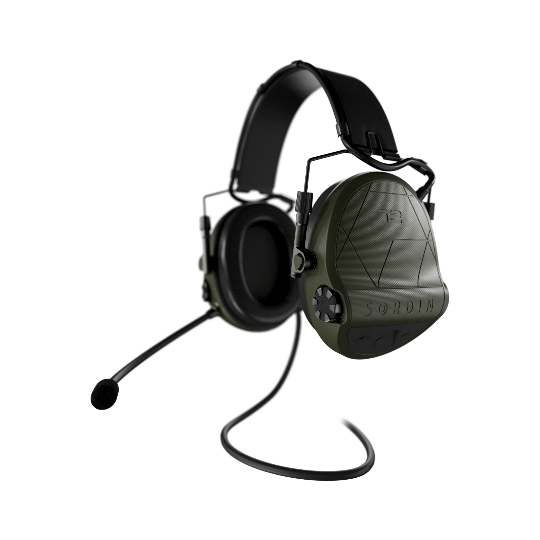 Sordin Supreme T2 CC parem roheline Peapael  Memory Foam 305006-10P)