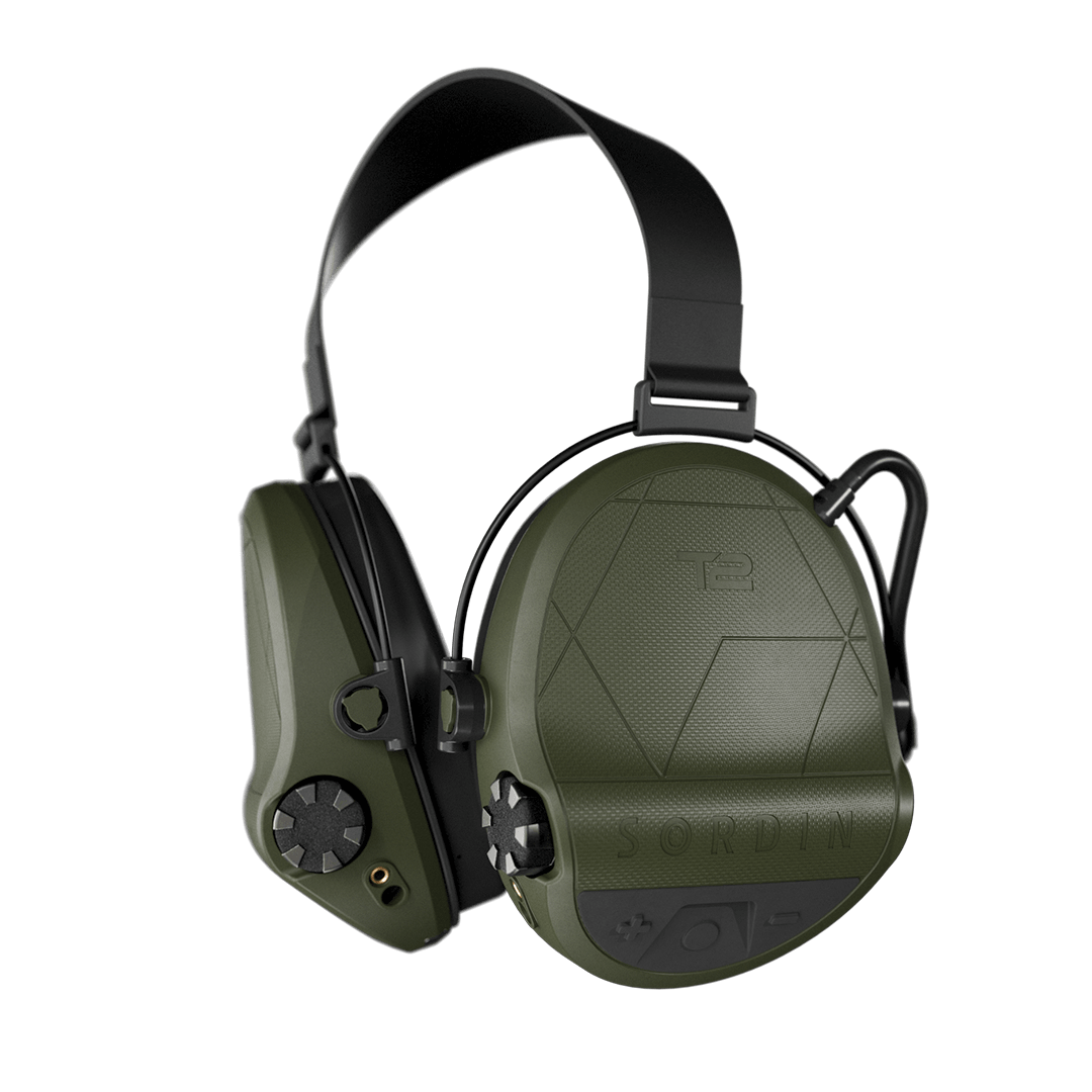 Sordin Supreme T2 žalia kaklo juosta Memory Foam 303006-20P)