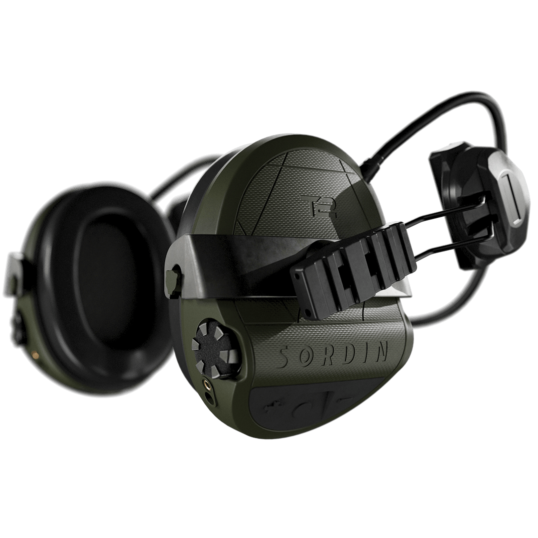 Sordin Supreme T2 Green RARC šalmas Memory Foam 303006-31P)