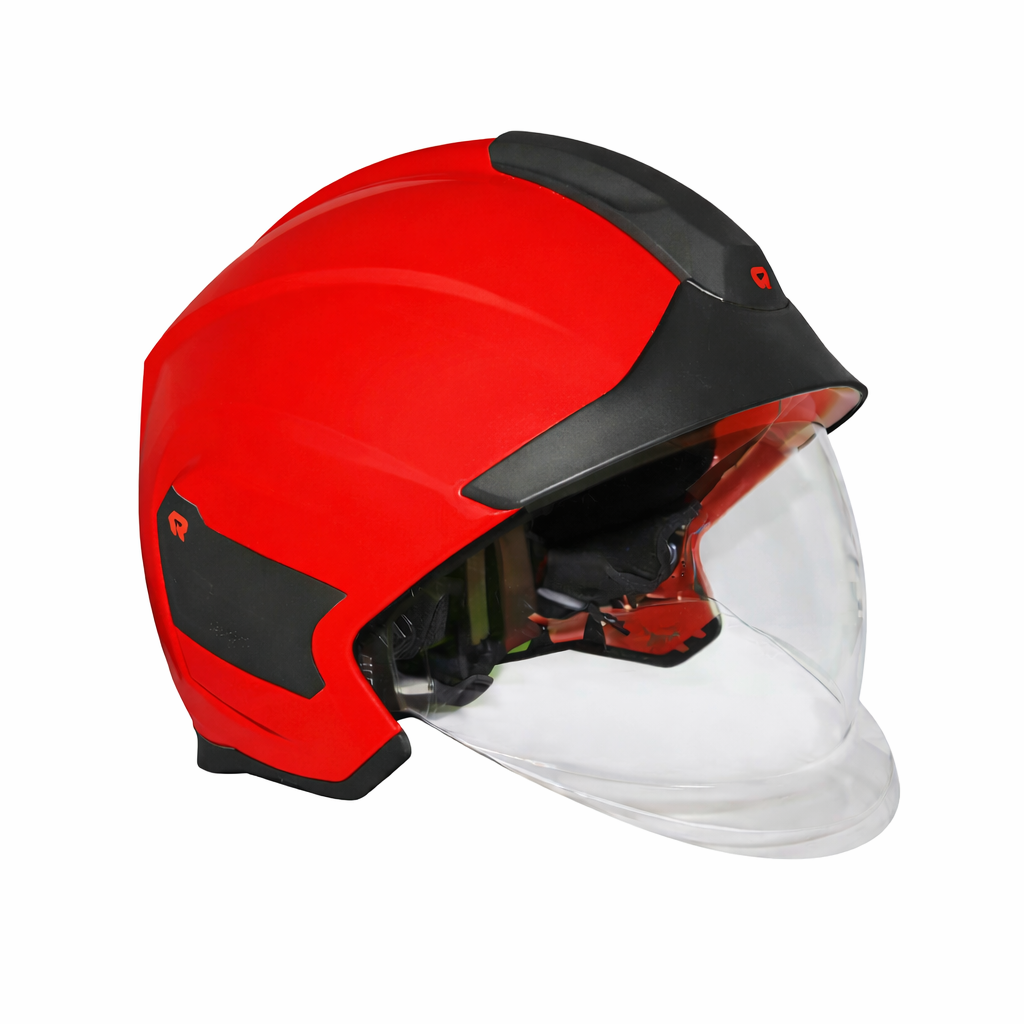 Gaisrininko šalmas „Heros Titan“, raudonas (157308-555), konfigūruoti