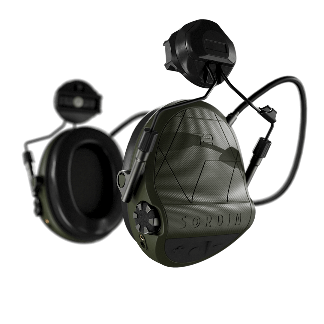 Sordin Supreme T2 Green ARC ķivere ar Memory Foam 303006-30P)