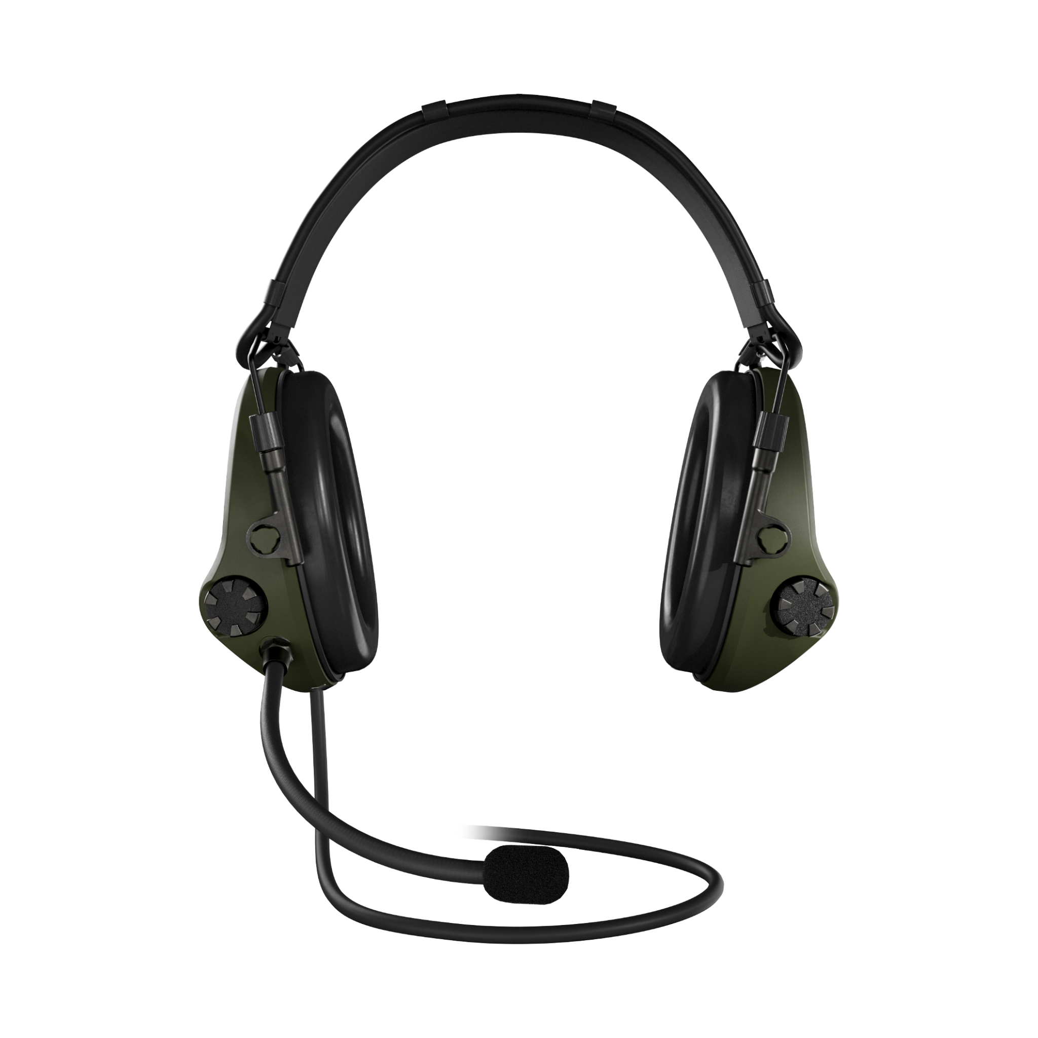 Sordin Supreme T2 CC labās puses zaļā galvas lente no ādas Memory Foam 305006-10P)