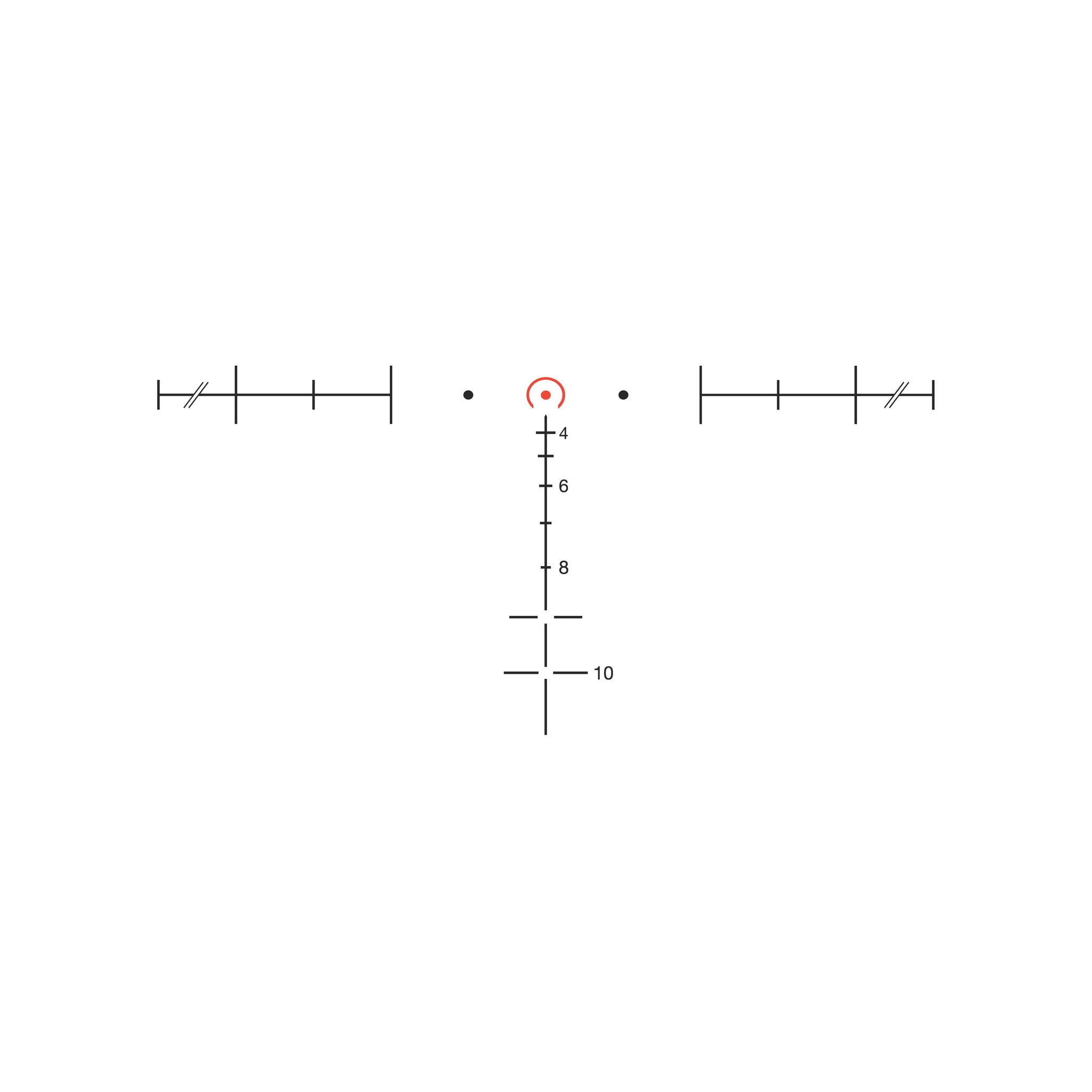 Trijicon ACOG® 3,5x35 BAC tēmēklis, LED apgaismojums. Sarkana zirga pakava/punkts .223 BDC tēmēkļa krusts