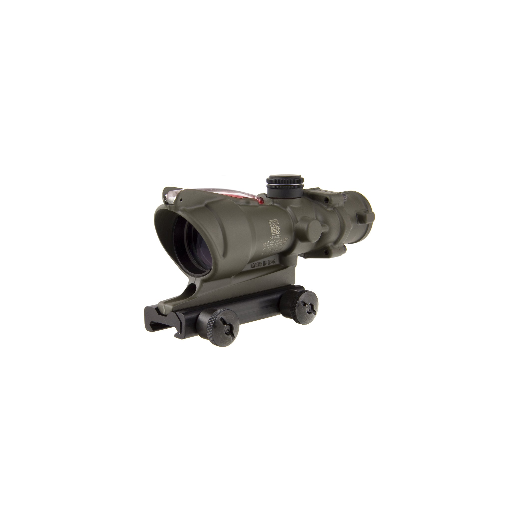 Trijicon ACOG® 4x32 BAC tēmēkļš, dubultā apgaismojuma sarkanais krustveida tēmēkļš .223 BDC tēmēkļš, CK ODG