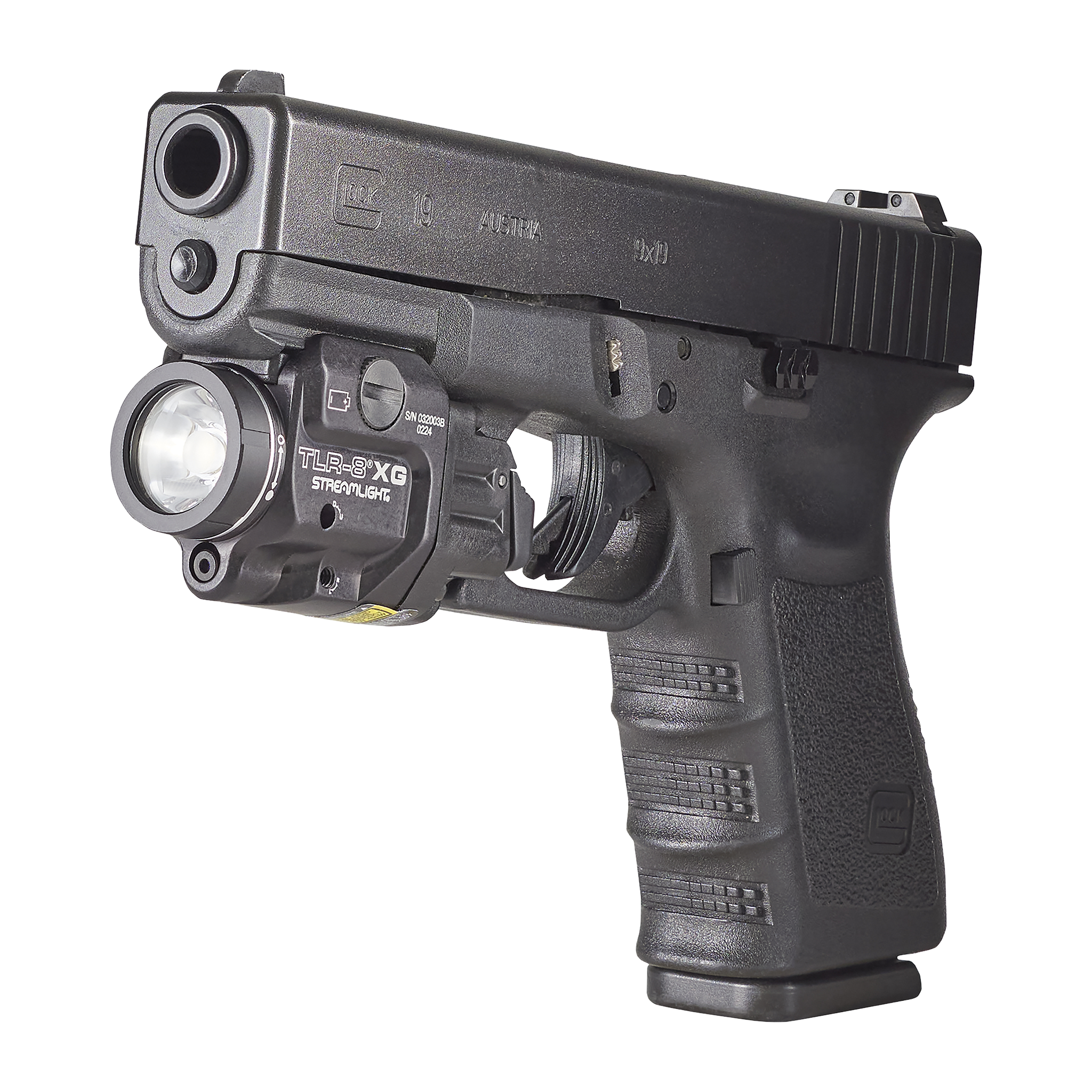 Streamlight X G – zawiera przełącznik wysokiego i niskiego natężenia światła, baterię CR123A i zestaw kluczy – pudełko (69434)