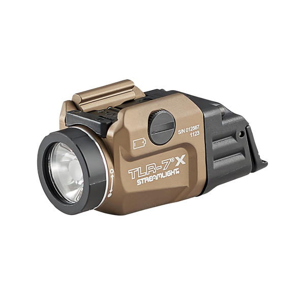 Streamlight wraz z przełącznikiem niskiego/wysokiego poziomu, baterią CR123A, zestawem kluczy – czarne pudełko, FDE (69426)