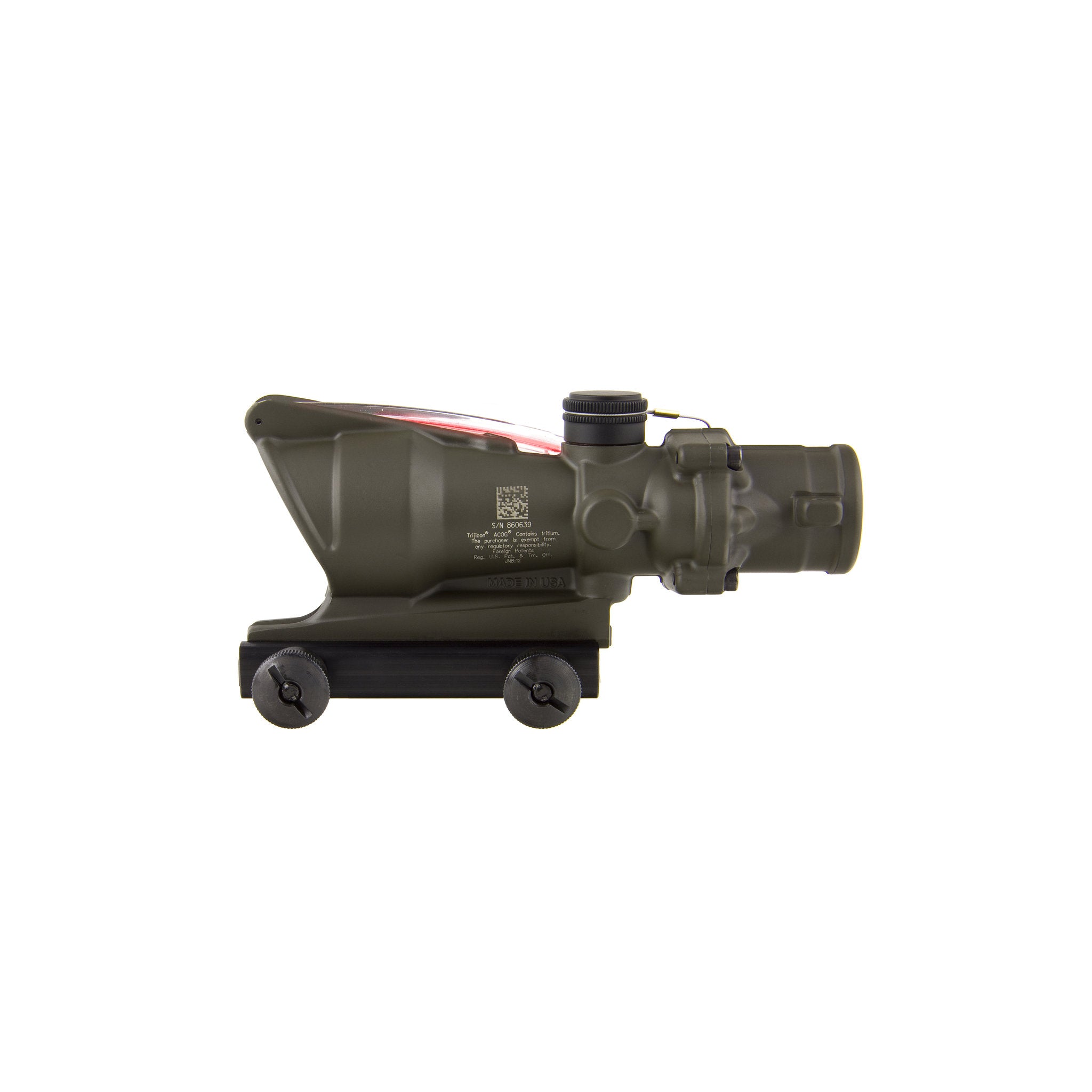 Luneta celownicza Trijicon ACOG® 4x32 BAC, podwójne podświetlenie, czerwona siatka celownicza .223 BDC, CK ODG